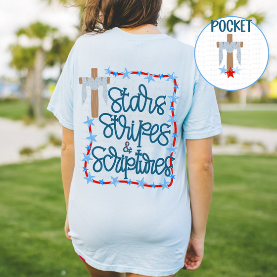 Stars, Stripes & Scriptures w/ Pocket