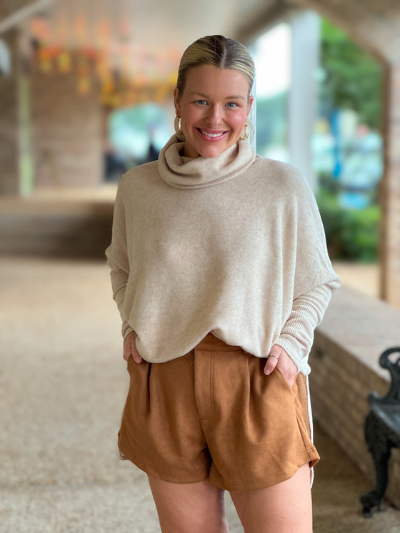 Suede High Waist Shorts