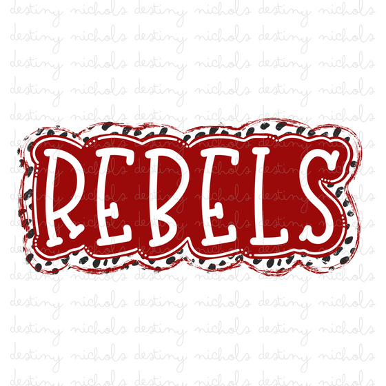 Rebels - Maroon/White