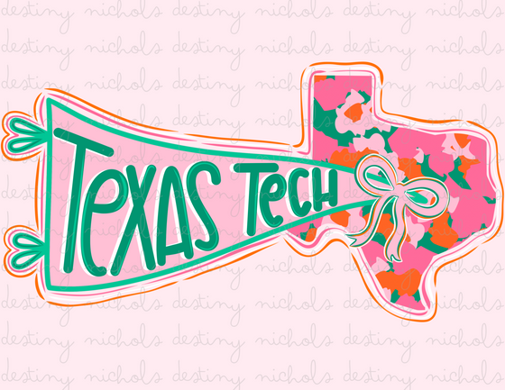 Texas Tech Preppy State Flag