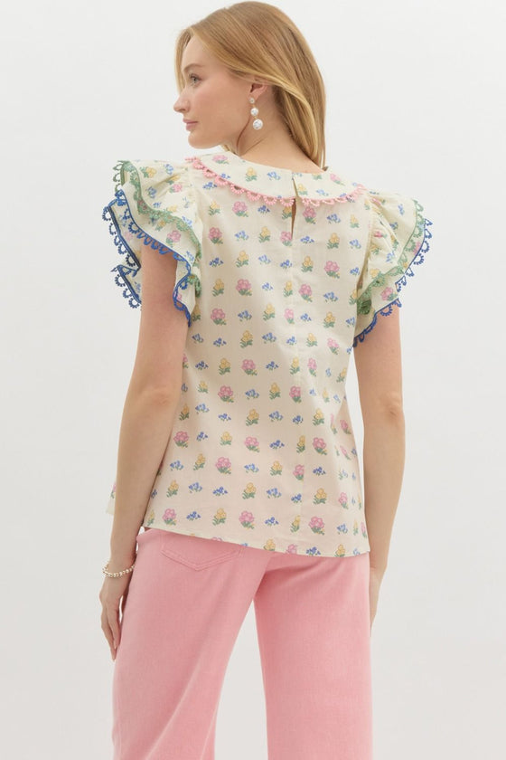 Floral Chelsea Pullover Blouse