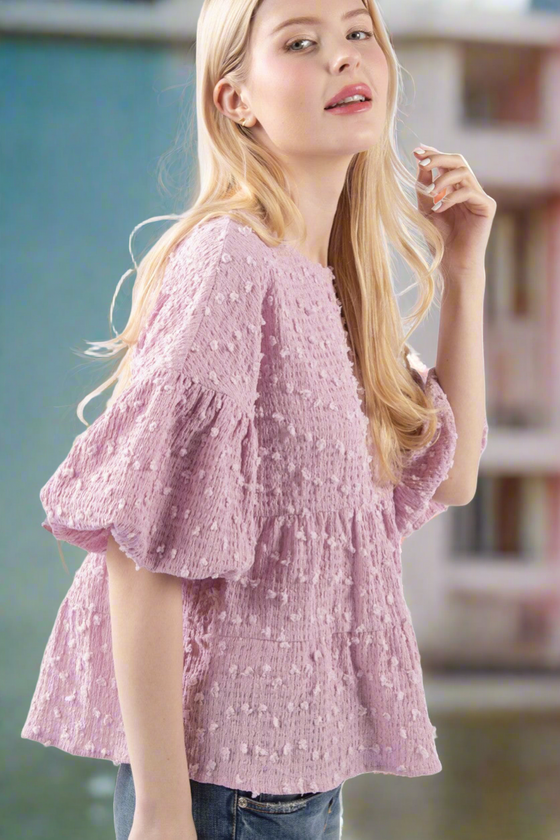 Walk By The Pier Blouse - Blush