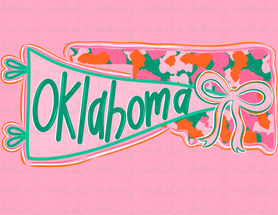 Oklahoma Preppy State Flag