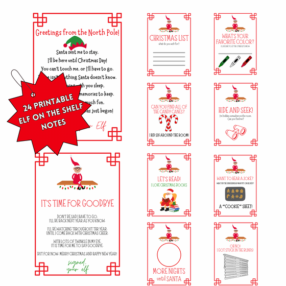 Elf on the Shelf Printable Files