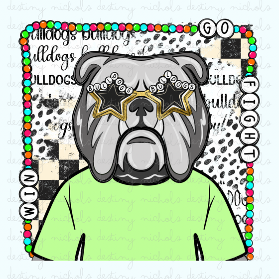 Bulldogs Charm Mascot (2) Designs
