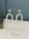 Oval Pearl Earrings