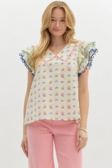  Floral Chelsea Pullover Blouse