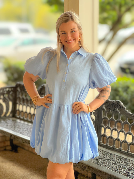 Bubbles & Blues Dress