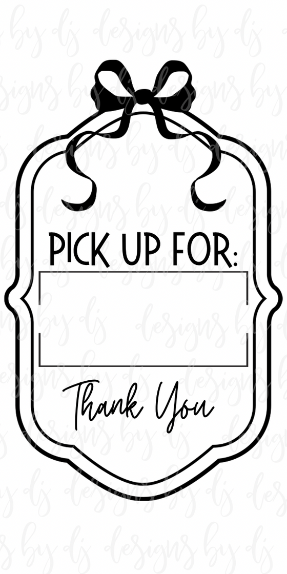 2x4 Thermal Pick Up Sticker