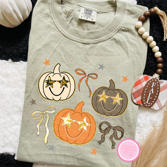 Pumpkin Star Coquette Bows