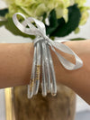 Silver Jelly Bracelet Set