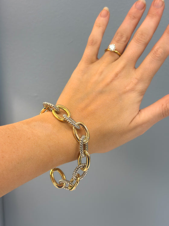 Chain Link Toggle Bracelet