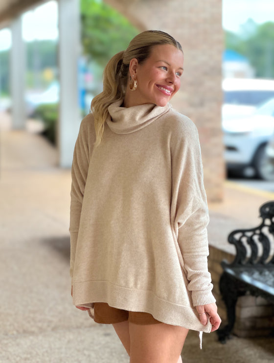 S’more To Life Poncho Sweater