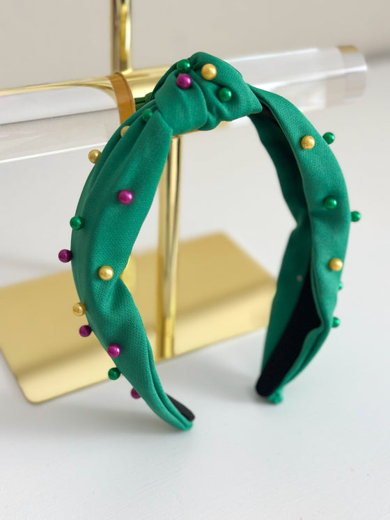 Mardi Gras Headband - Green