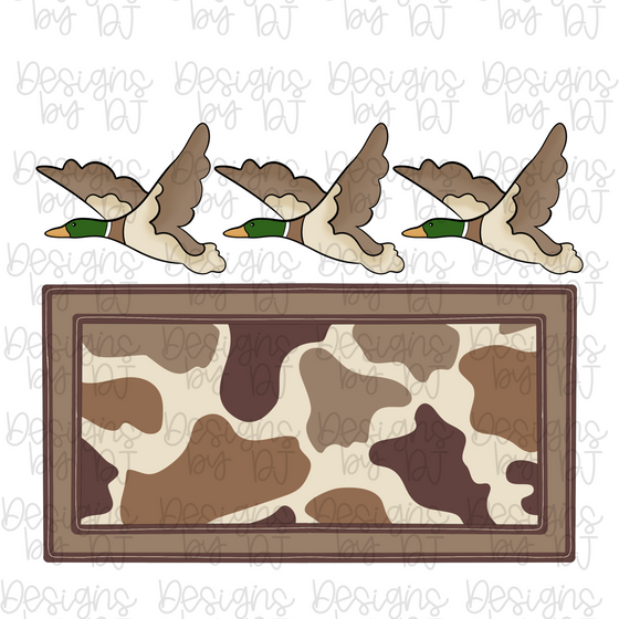 Duck Camo Name Plate - Green/Brown/Tan