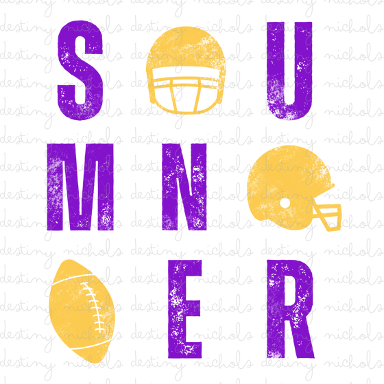 Sumner Gold Purple Football