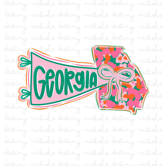 Georgia Preppy State Flag