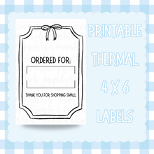  Ordered For Thermal Label