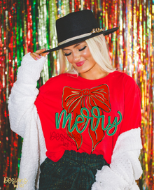  Merry Bow w/ Glitter