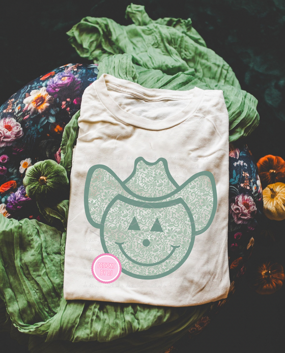 Pumpkin Lace Cowboy Cowgirl