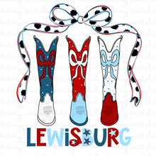  (Custom) Lewisburg Boots, Lewisburg Bow, PATS Bow (3) Designs
