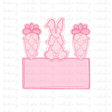  Bow Bunny Name Plate
