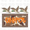 Duck Camo Name Plate - Green/Brown/Tan