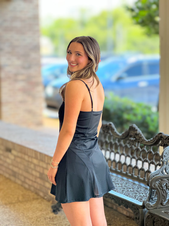 Black Athletic Romper