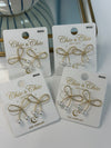 Pearly Bow Studs