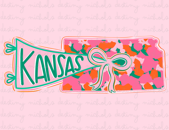 Kansas State Preppy Flag