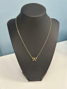  Gold Bow Necklace