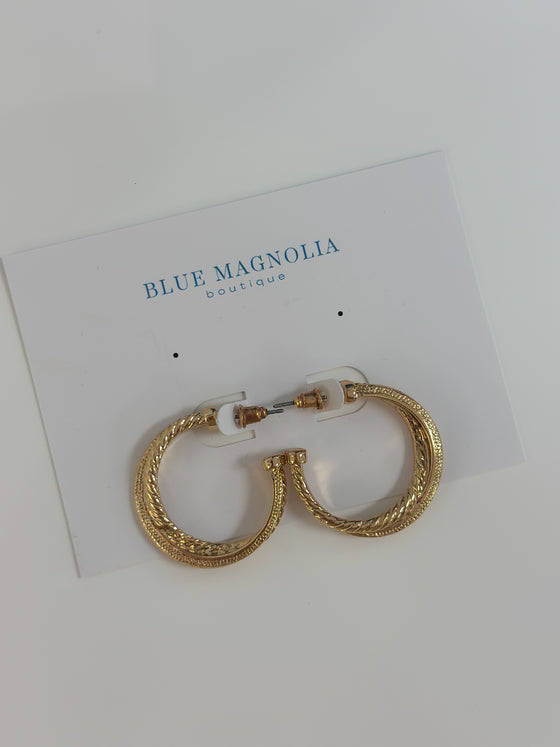 Gold Detail Hoops