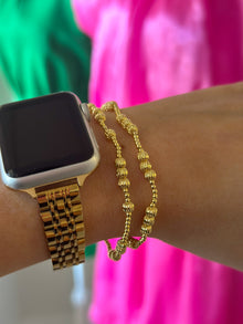  Stackable Beaded Bracelet - Gold