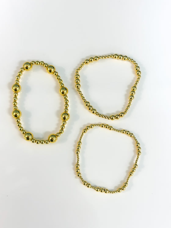 Gold Beaded Bracelets