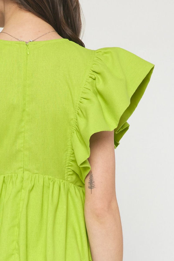 Bubbly Feeling Blouse - Citron