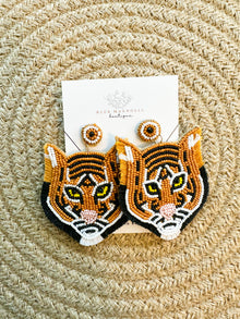  Tiger Head Earrings